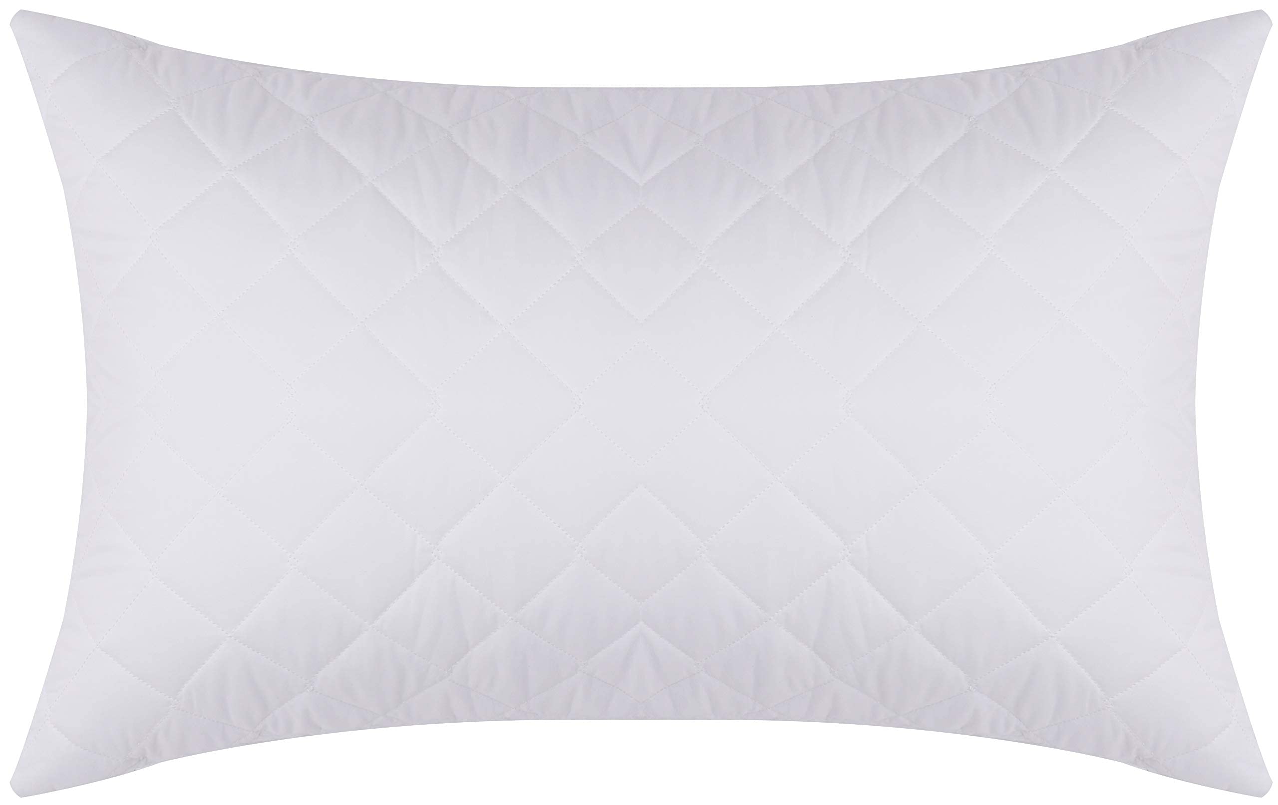 Niagara Sleep Solution Quilted Pillows 2 Pack - Standard Size White Super Soft Down Alternative Pillows for Side, Stomach & Back Sleepers - Hotel Quality Hollow Fiber Filled Pillow Set - Perfect for Bedroom, Guest Room & Travel
