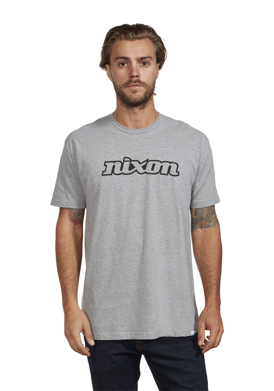 OG Script Eco Repreve® T-Shirt - Dark Heather Gray & Black - Sustainable Comfort for Casual Wear & Outdoor Activities