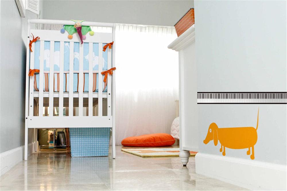 Peel and Stick Wallpaper Border - Removable Self-Adhesive PVC Trim for Bedroom, Kids Room, Living Room, Bathroom & Kitchen - Waterproof 10x200cm Straight Rolled Design - Perfect for Piano Keyboard Walls, Accent Walls & Home Decor