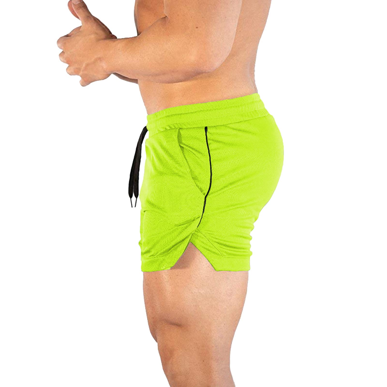 CE Men's Workout Running Shorts - Lightweight Quick Dry Athletic Gym Shorts with Zipper Pockets for Jogging, Training & Outdoor Activities