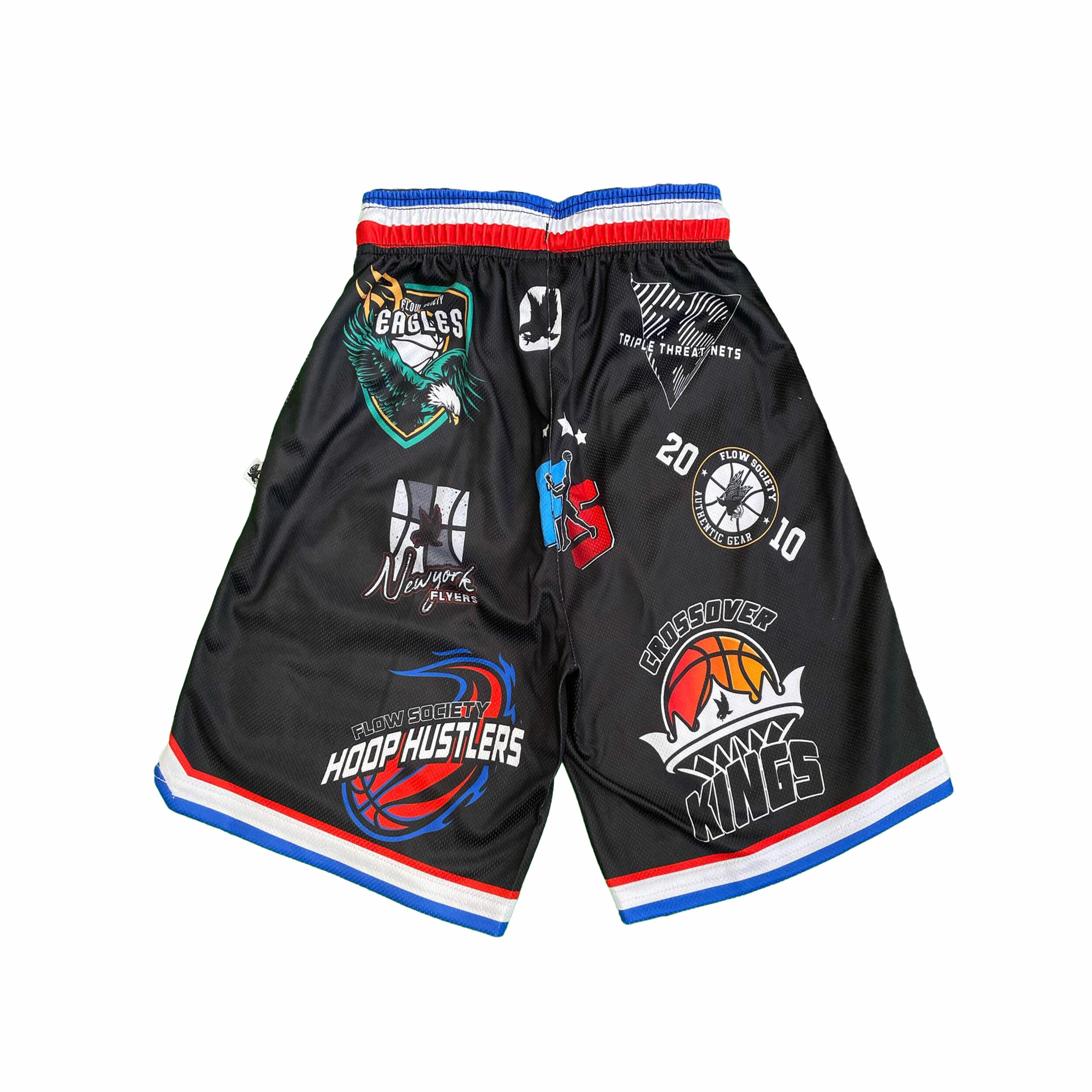 Boys' Flogos Basketball Shorts - Breathable Mesh Gym Shorts for Kids - Perfect for Basketball, Running, and Sports Practice