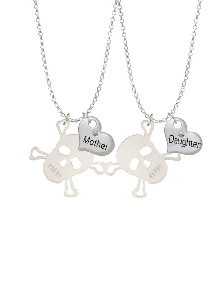 Stylish Acrylic Skull & Heart Necklace Set for Mother & Daughter - 19