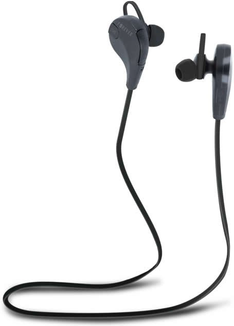 Forever Sports Bluetooth Earphones BSH 100 - Wireless Sweatproof Headphones for Running, Gym & Workout - Black (Ideal for Fitness, Jogging & Outdoor Activities)