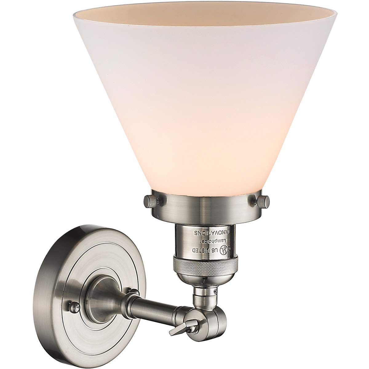 Innovations INNO201F-SN-G41-LED Brushed Satin Nickel Semi-Flush Mount Ceiling Light Fixture - Perfect for Bedroom, Hallway, Kitchen & Modern Home Decor