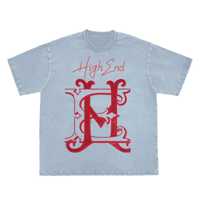 Vintage Washed Double Neckline Frayed Edge T-Shirt for Men - 250 GSM High-Quality Cotton, Premium Brand Label - Perfect for Casual Wear, Street Style & Everyday Outfits