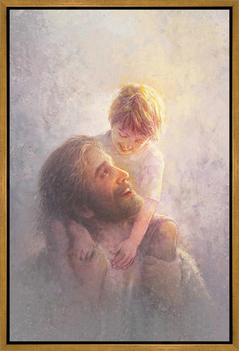 Light Upon His Shoulders Gallery Wrap Canvas Art - Premium Wall Decor for Living Room, Bedroom & Office - Inspirational Christian Home Decor Gift