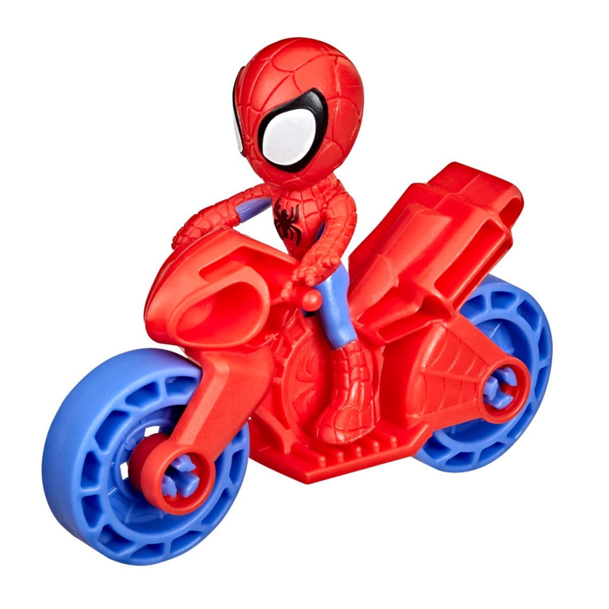 Marvel Spider-Man with Moto Spidey Action Figure - Red & Blue Superhero Toy for Kids | Perfect for Playtime, Collecting & Marvel-Themed Birthday Gifts