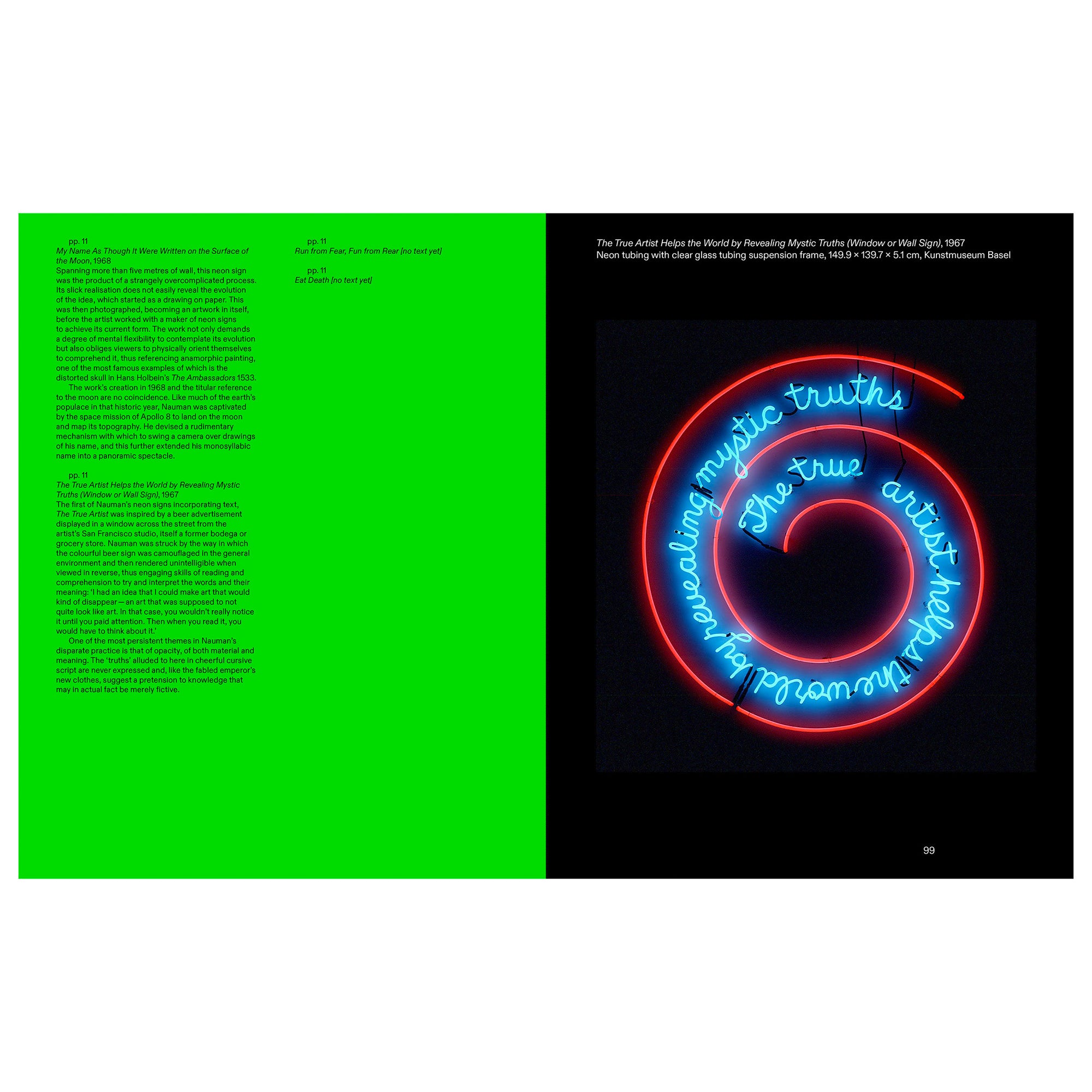Bruce Nauman Art Book - Softcover Edition | Contemporary Art Collection, Artist Monograph | Perfect for Art Lovers, Collectors & Students