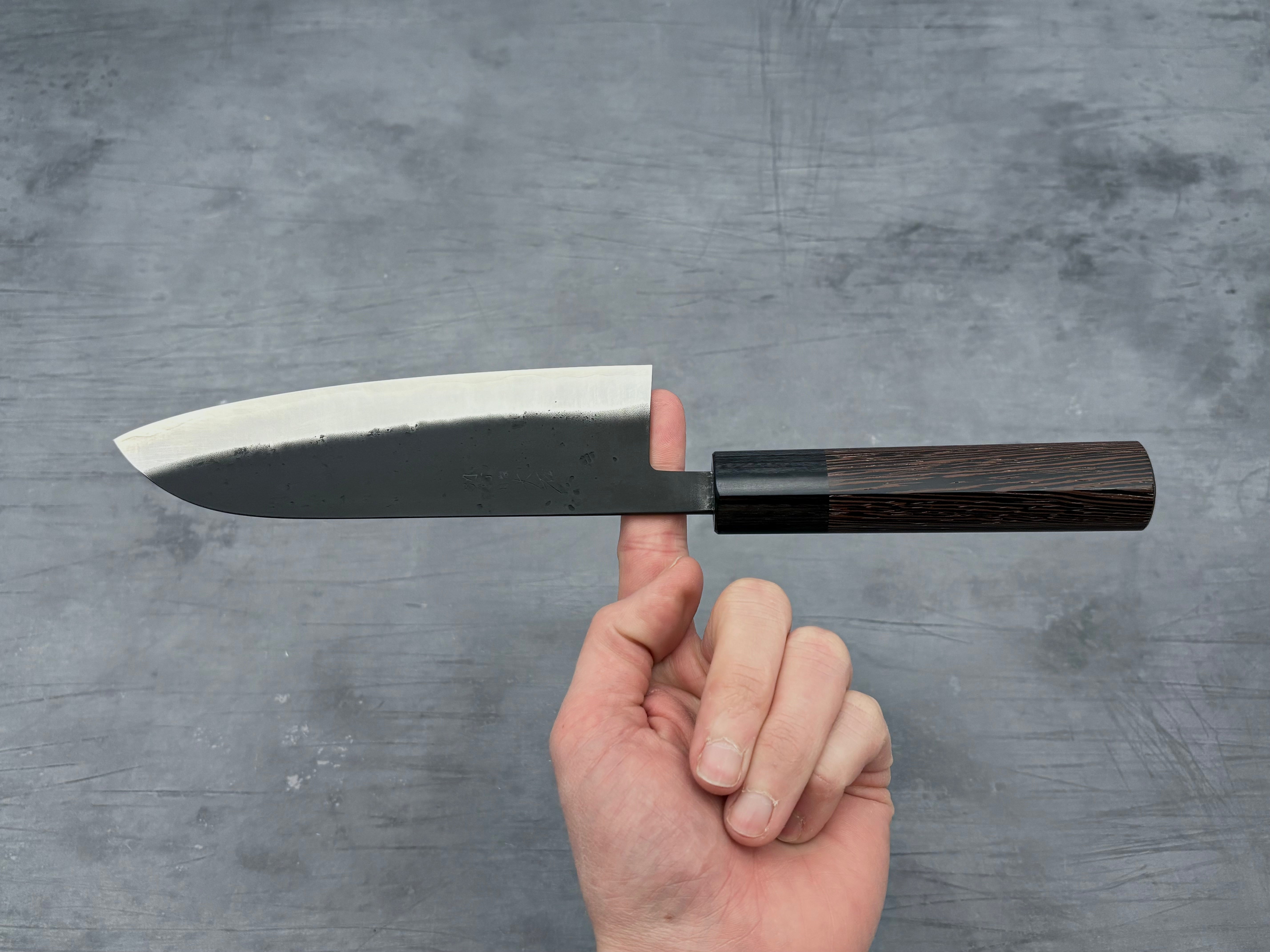 Ohishi SLD Santoku Knife - Premium Japanese Kitchen Knife for Professional Chefs & Home Cooking - Perfect for Slicing, Dicing & Chopping Vegetables, Meat & Fish