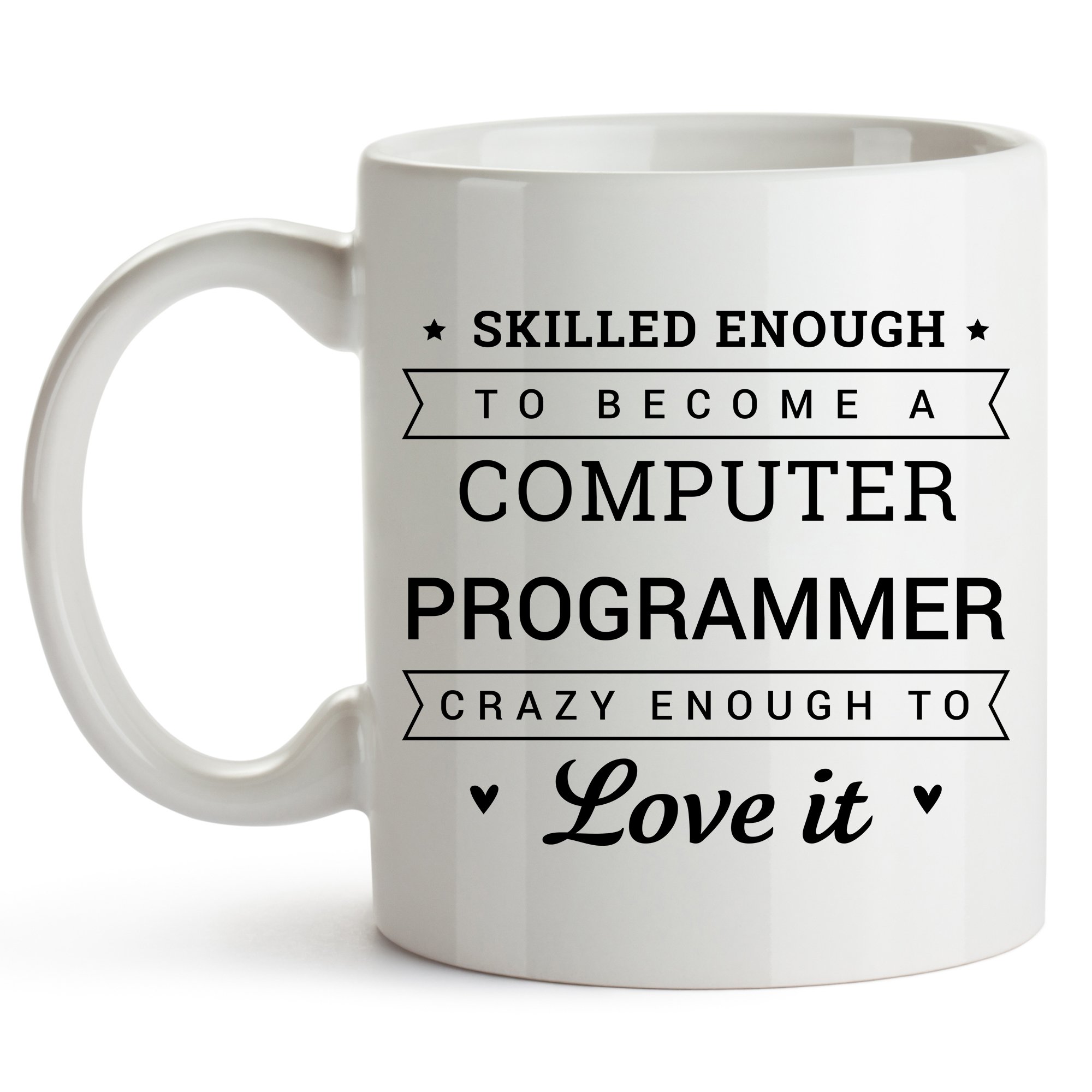 Funny Computer Programmer Coffee Mug - 11oz Ceramic Cup with Humorous Coding Quotes - Perfect Gift for Software Developers, Engineers & Tech Nerds - Great for Office, Home or Coding Marathons