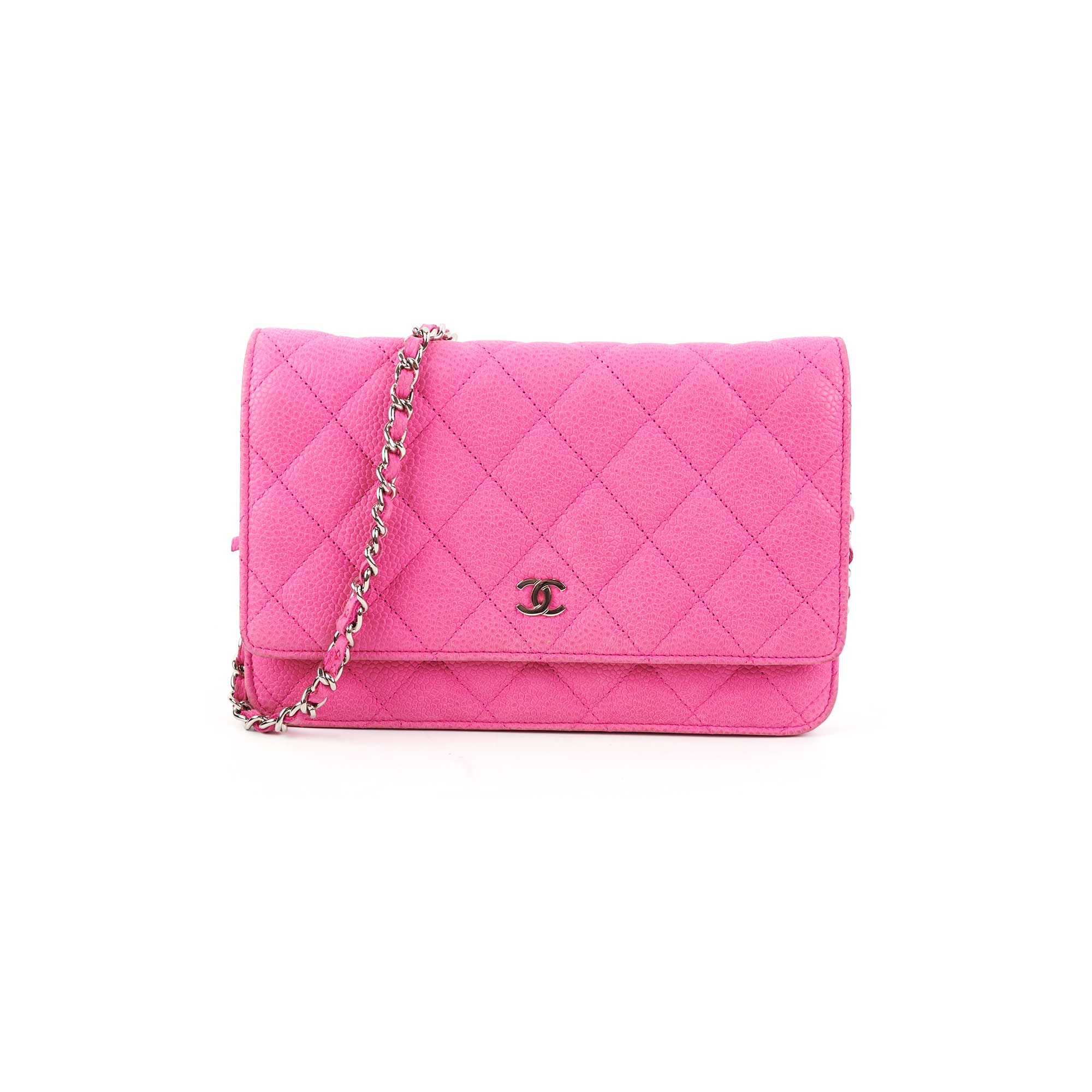Chanel Pink Quilted Wallet On Chain WOC Bag - Luxury Crossbody Bag for Women, Perfect for Parties & Evening Events