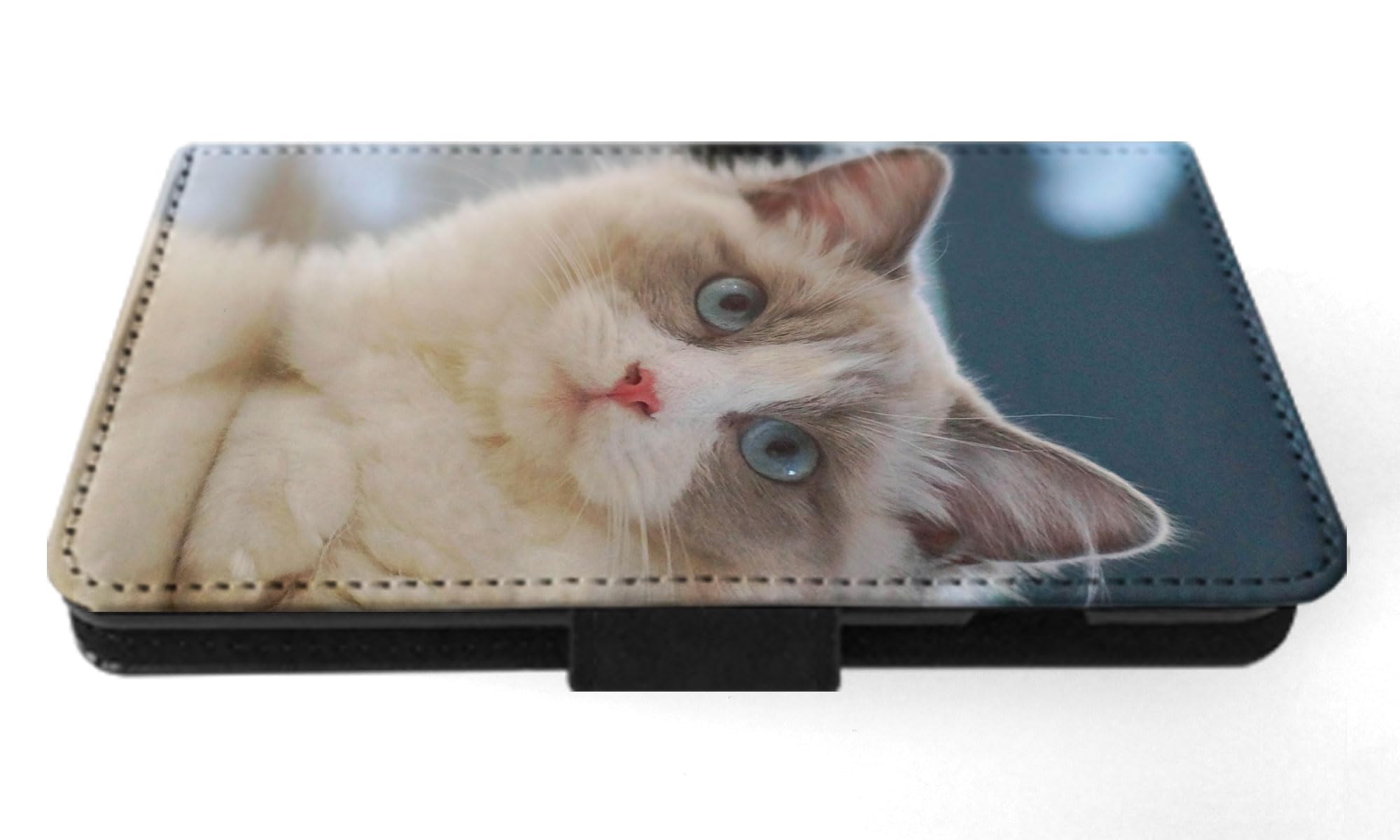Premium Ragdoll Cat 6 Flip Wallet Phone Case for Apple iPhone 15 Plus - Stylish Protective Cover with Card Slots for Everyday Use & Travel