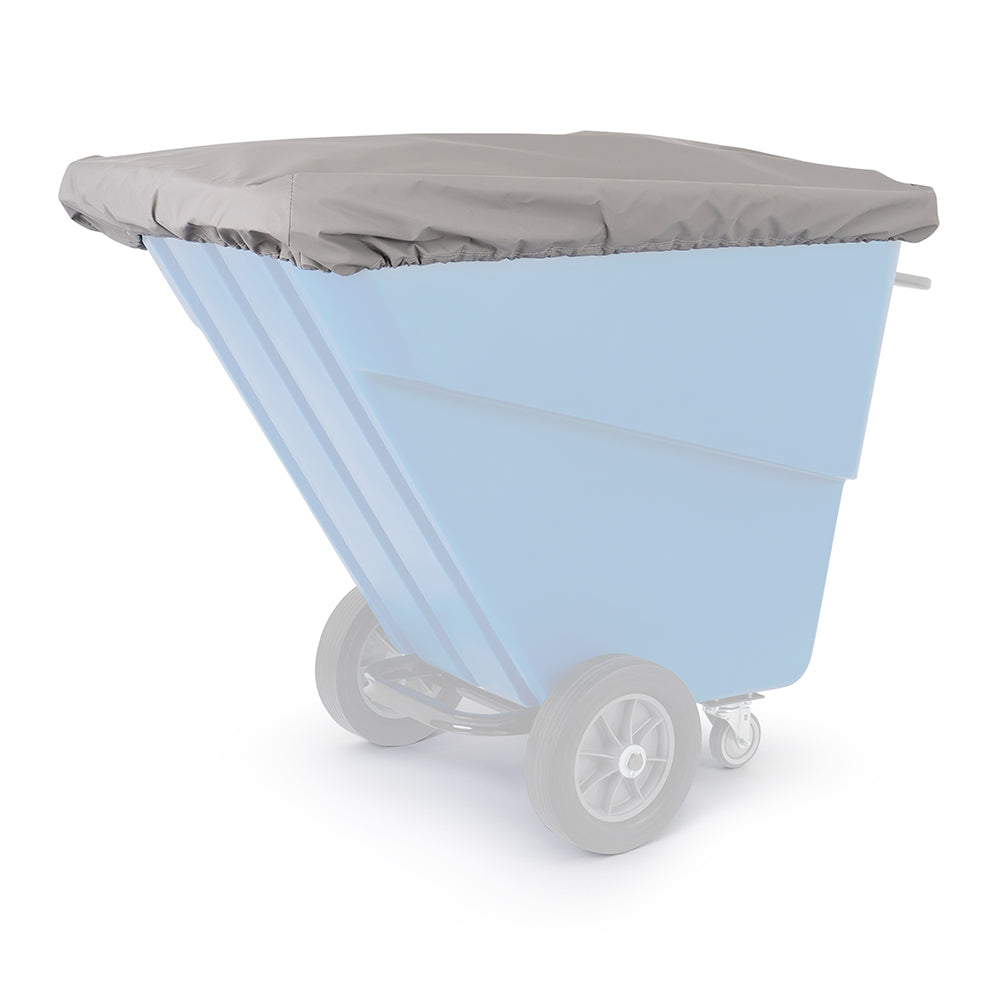 Gray Vinyl Cover for #TILT SML 1/2 Cubic Yard Tilt Truck - Durable Weatherproof Protection for Construction, Landscaping & Warehouse Use