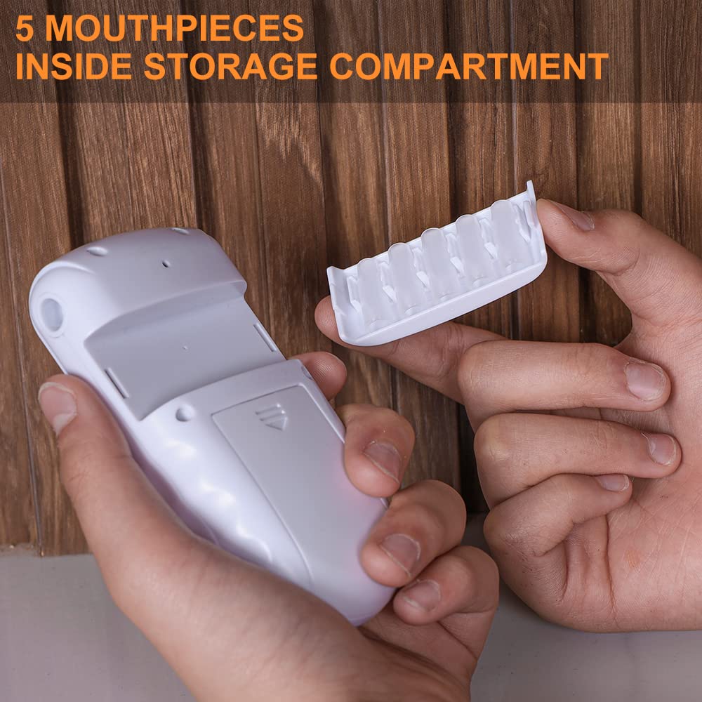 Premium Ketone Breath Tester & Ketosis Meter - Accurate Keto Breathalyzer with 10 Disposable Mouthpieces (mmol/L Display) - Ideal for Keto Diet, Weight Loss & Diabetes Monitoring