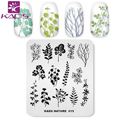 Chinese Style Nail Art Stamping Plate - KADS NA015 Floral Design for DIY Manicure & Nail Decoration | Perfect for Home Salon, Party Nails & Professional Nail Artists
