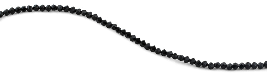 4mm Black Twist Round Faceted Crystal Beads for Jewelry Making - DIY Bracelets, Necklaces, Earrings & Craft Projects
