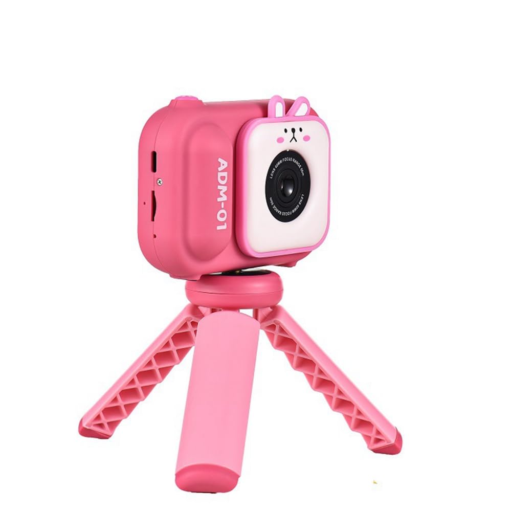 Joselin S11 48MP Kids Camera with HD Dual Lens - Handheld Bracket, Photo & Video Support, Easy to Install & Use, Pink - Perfect for Children's Photography, Travel, Birthday Gifts & Outdoor Adventures