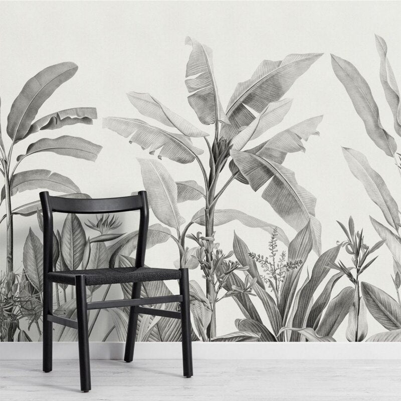 Banana Leaf Wallpaper - Tropical Botanical Peel and Stick Wallpaper for Living Room, Bedroom, Bathroom | Self-Adhesive Removable Wall Decor | Easy to Install & Eco-Friendly