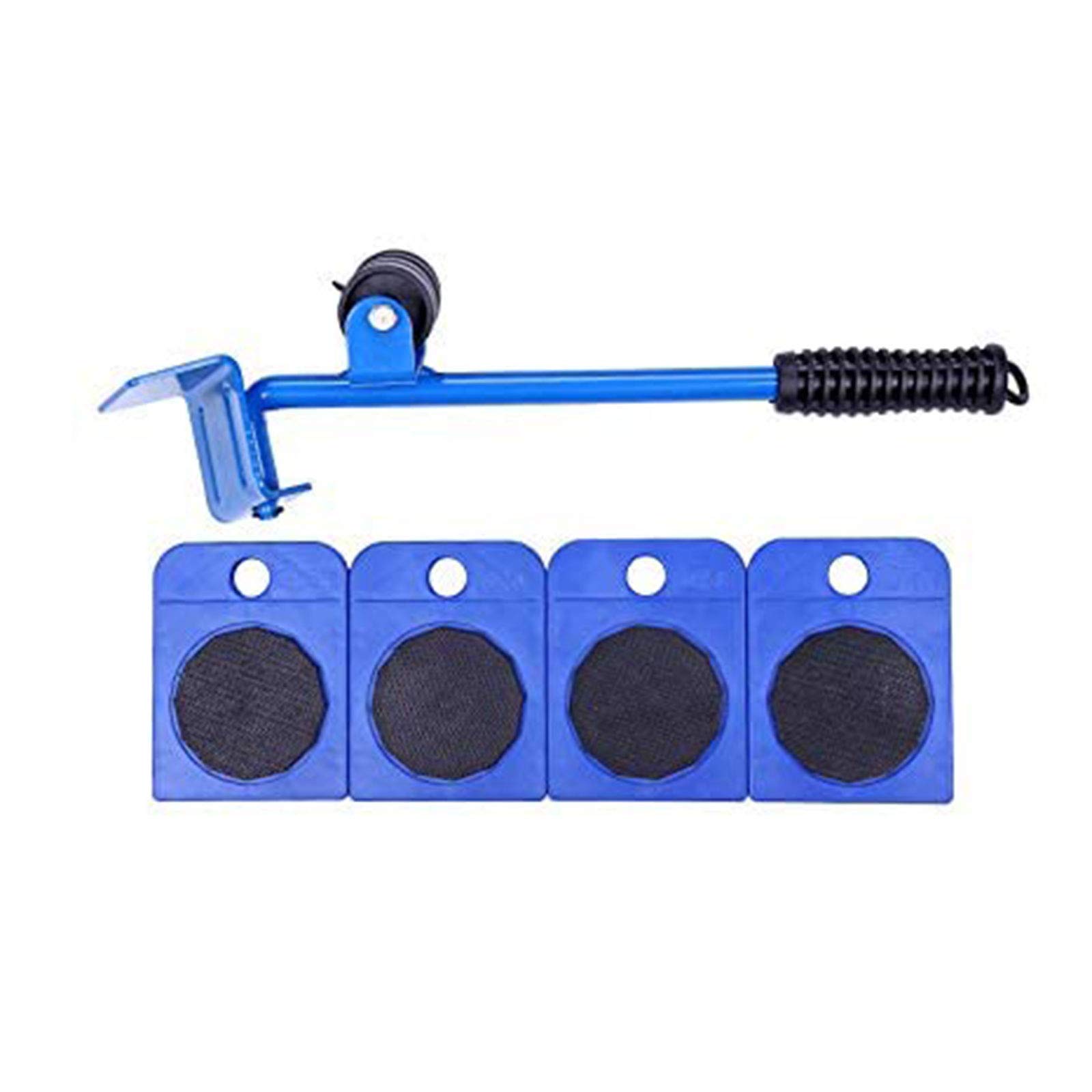 Heavy Duty Furniture Lifter Sliders for Sofas, Couches & Refrigerators - 4 Pack Appliance Rollers for Easy & Safe Moving - Blue - Perfect for Home Moving, Furniture Rearranging & Appliance Installation