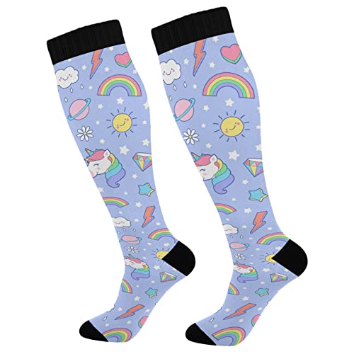 Cute Unicorn Rainbow Sun Heart Star