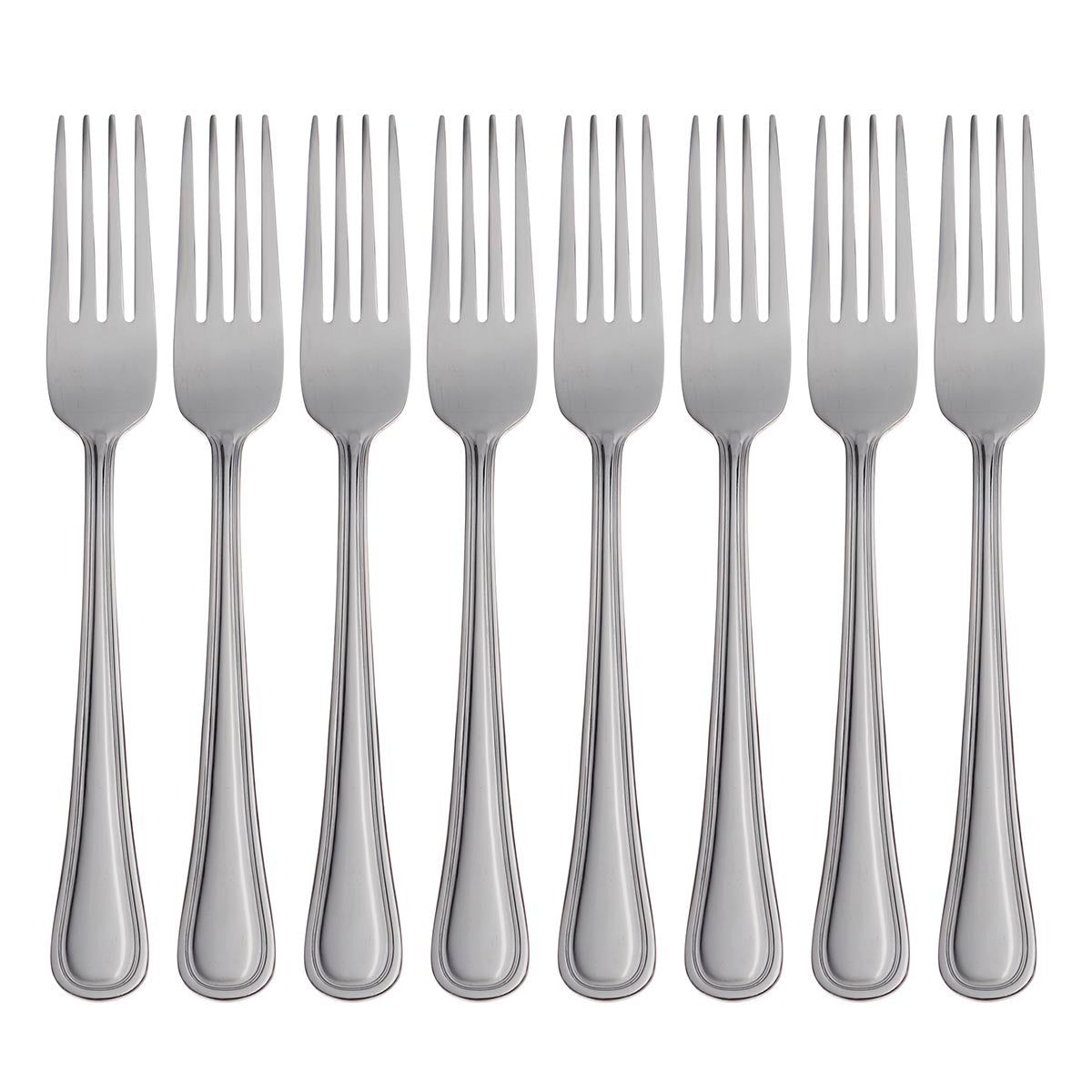 Premium Stainless Steel Dinner Fork Set of 8 - Elegant Flatware for Fine Dining, Dinner Parties & Home Entertaining