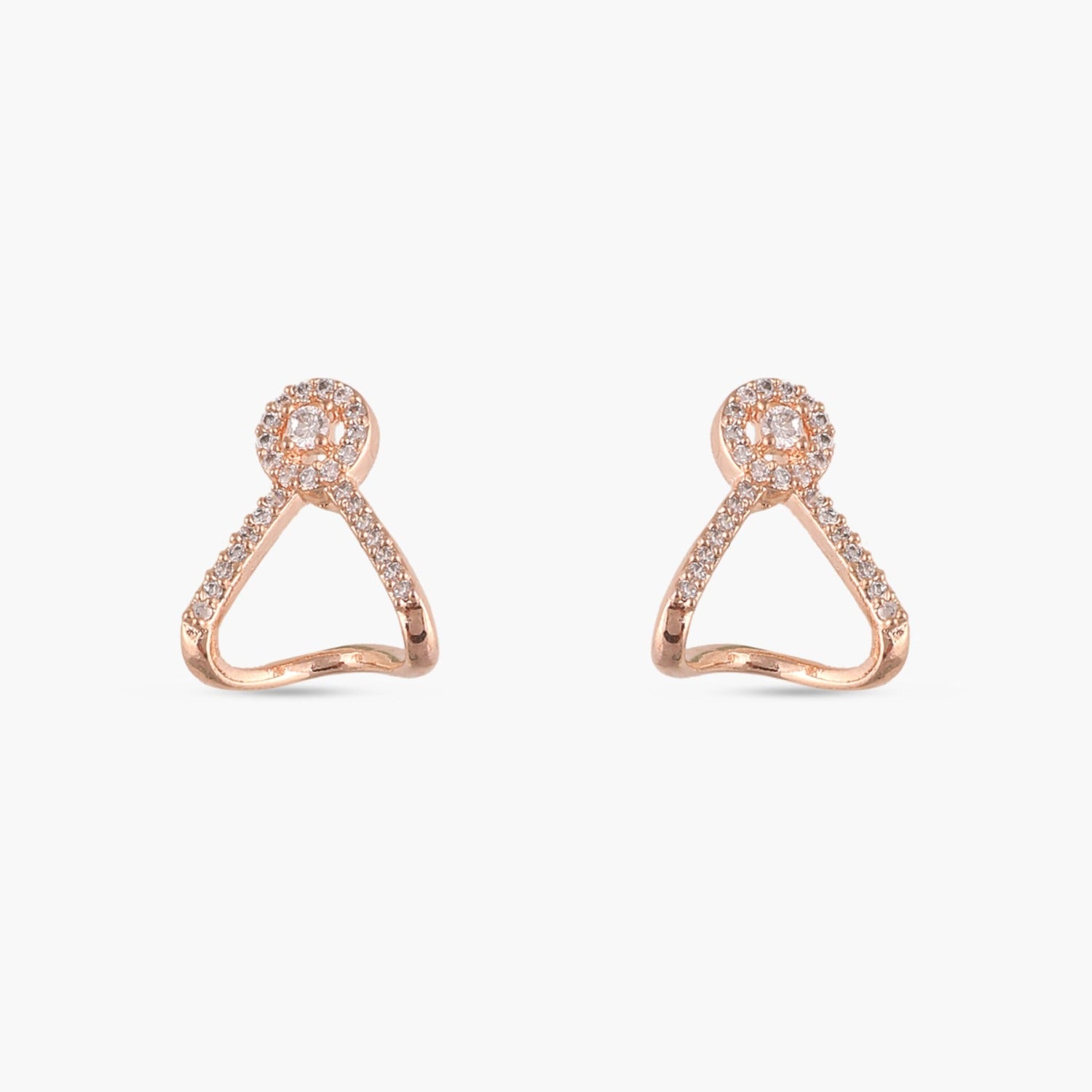 Paris Nakshatra CZ Stud Earrings for Women - Sparkling Cubic Zirconia Studs for Daily Wear, Parties & Special Occasions