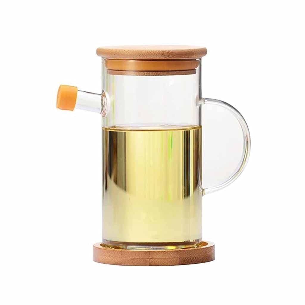 SEIJY Stainless Steel Kitchen Oil Bottle - Leak-Proof Soy Sauce & Vinegar Dispenser with Drizzling Spout - Perfect for Cooking, BBQ, Salad Dressing & Gravy Serving