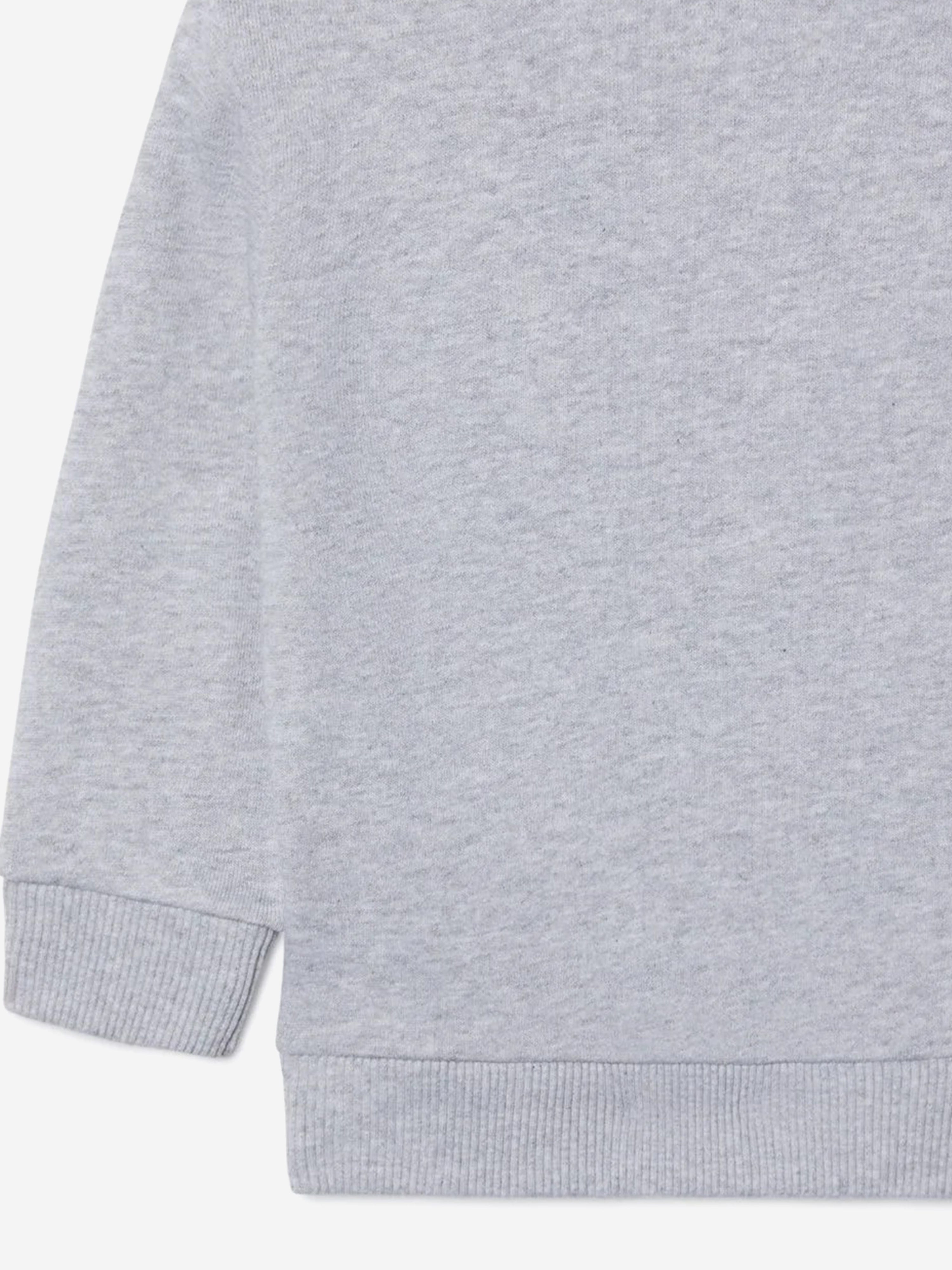 Stylish Grey Baby Boys Off Stamp Sweatshirt - Soft Cotton Pullover for Toddlers | Perfect for Playdates, Family Outings & Casual Wear