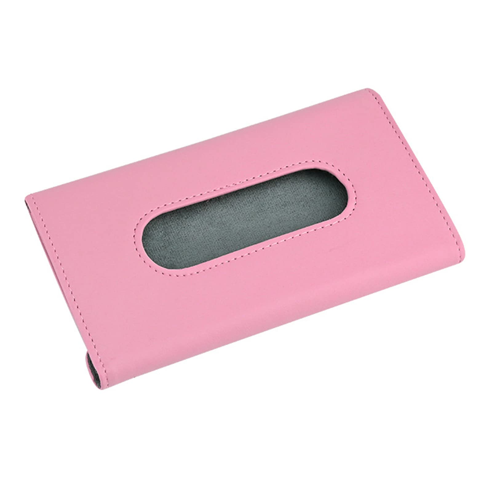 Leather Car Tissue Box Holder - Sun Visor Napkin & Disposable Mask Organizer | Perfect for Road Trips, Commuting & Daily Car Use