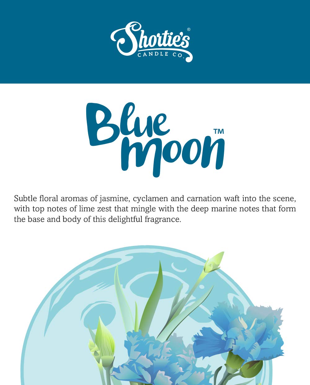 Blue Moon Premium Scented Tealight Candles with Essential Oils - 6 Pack Blue Tea Lights for Relaxation & Aromatherapy - USA Made Fresh & Clean Collection - Perfect for Spa, Meditation, Romantic Dinners & Home Decor