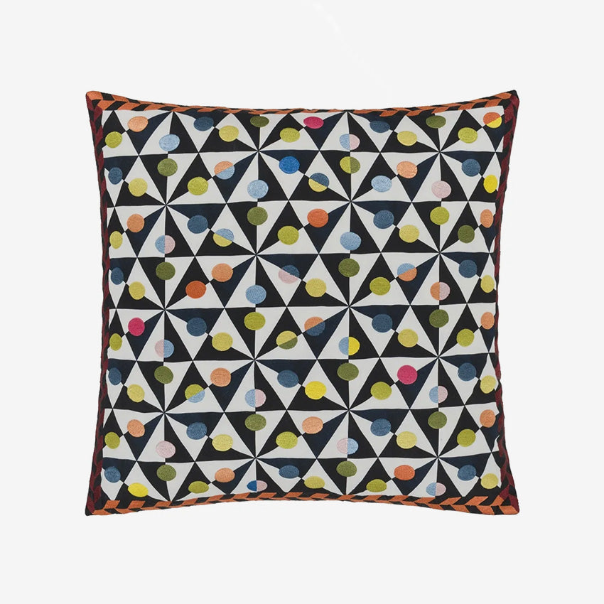 Christian Lacroix Mila Tomato Print Decorative Throw Pillow Cover - Luxury Home Decor for Living Room, Bedroom & Sofa