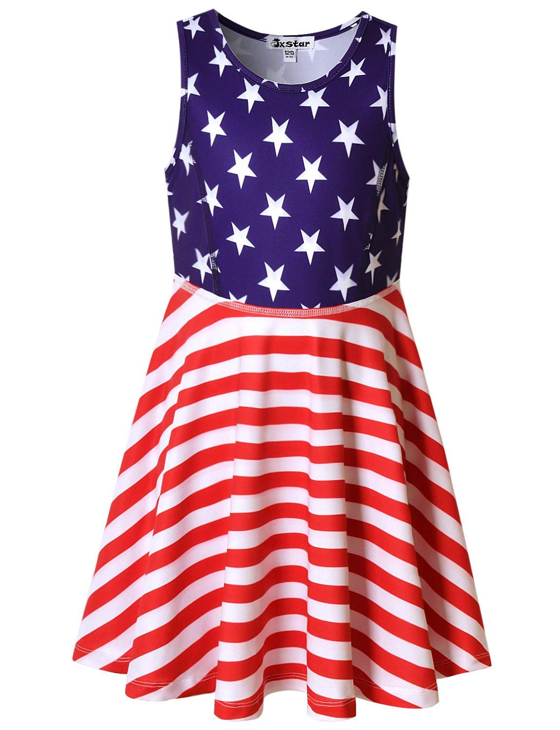 Jxstar Girls Sleeveless Summer Dresses - Toddler Casual Swing Dress for Kids | Perfect for Playdates, Beach Outings & Summer Vacations