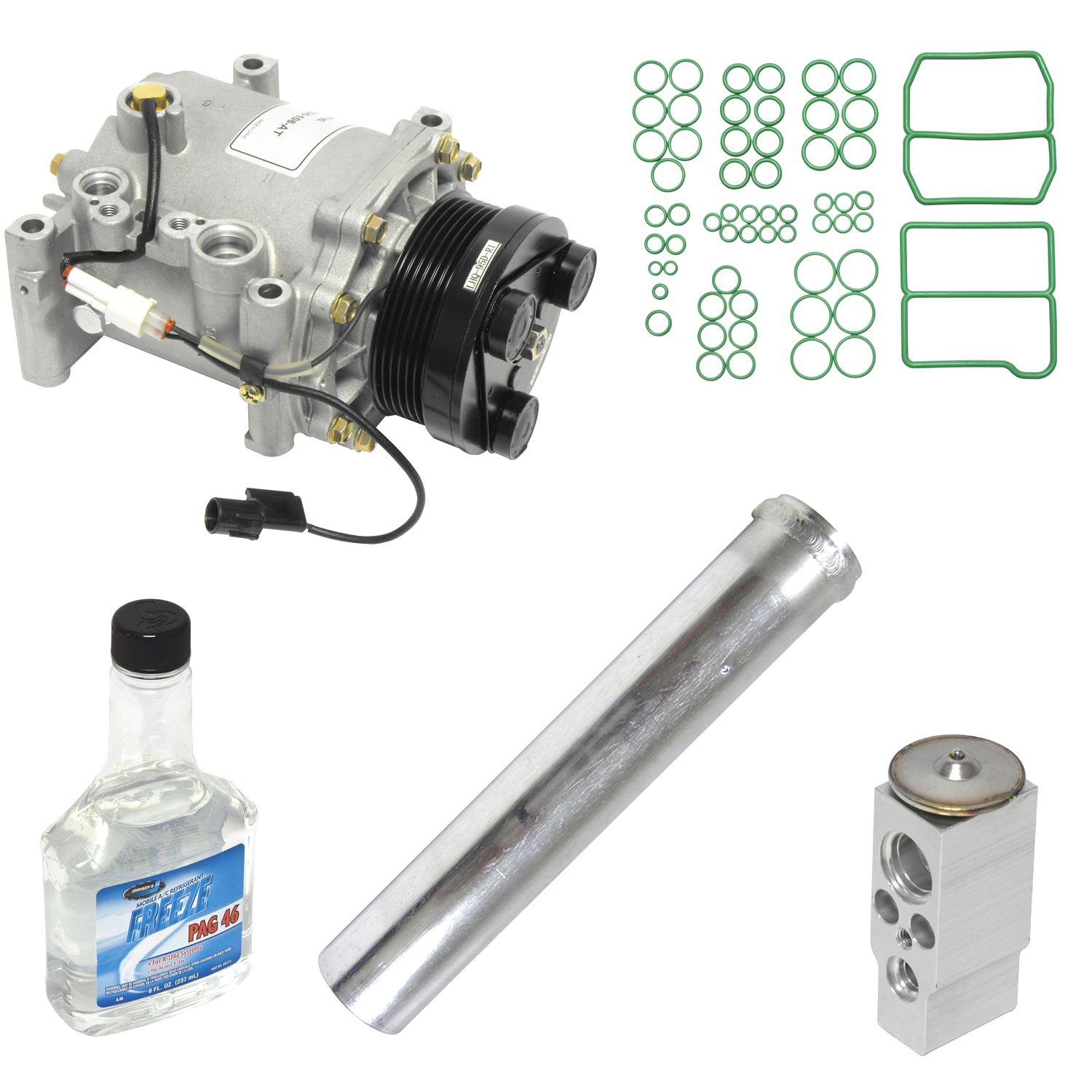 Universal Air Conditioner KT 1054 A/C Compressor and Component Kit - Compatible with Multiple Car Models | Perfect for AC Repair & Maintenance | Keep Your Vehicle Cool in Summer
