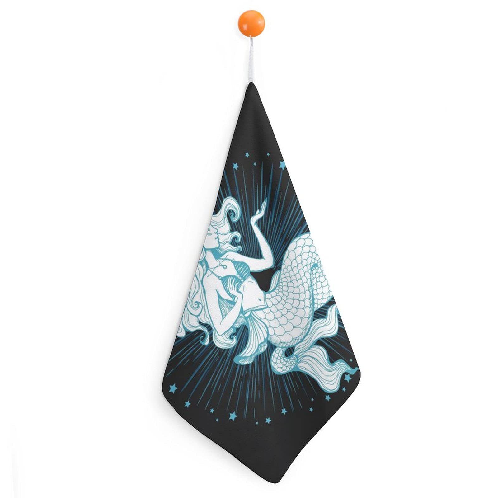 Premium Mermaid Hand Towel Set - Soft Absorbent Bath & Kitchen Towels for Home Decor - Perfect for Bathroom, Spa, and Coastal Themed Decorations