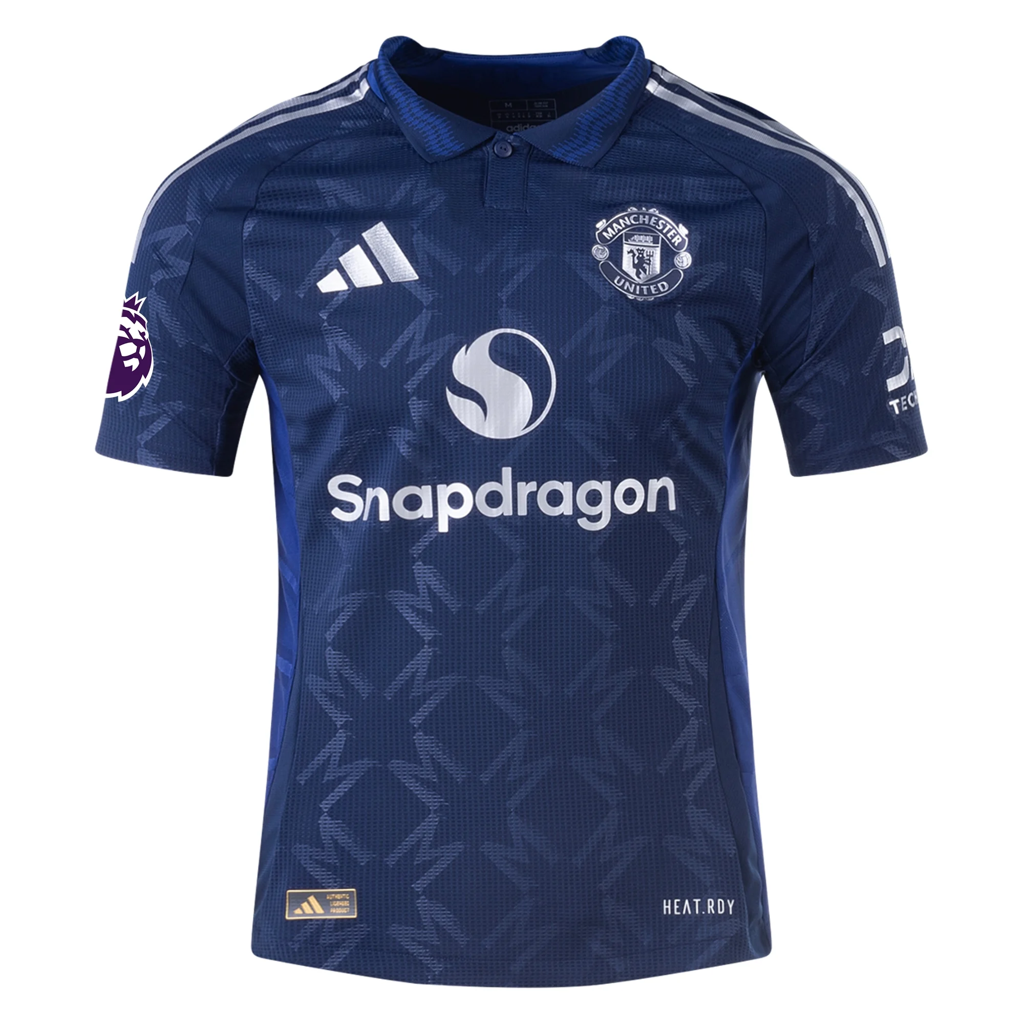 Adidas Manchester United Authentic Rasmus Højlund Away Jersey 24/25 with EPL Patch - Night Indigo - Official Soccer Jersey for Fans & Players - Perfect for Matchdays, Training & Collecting