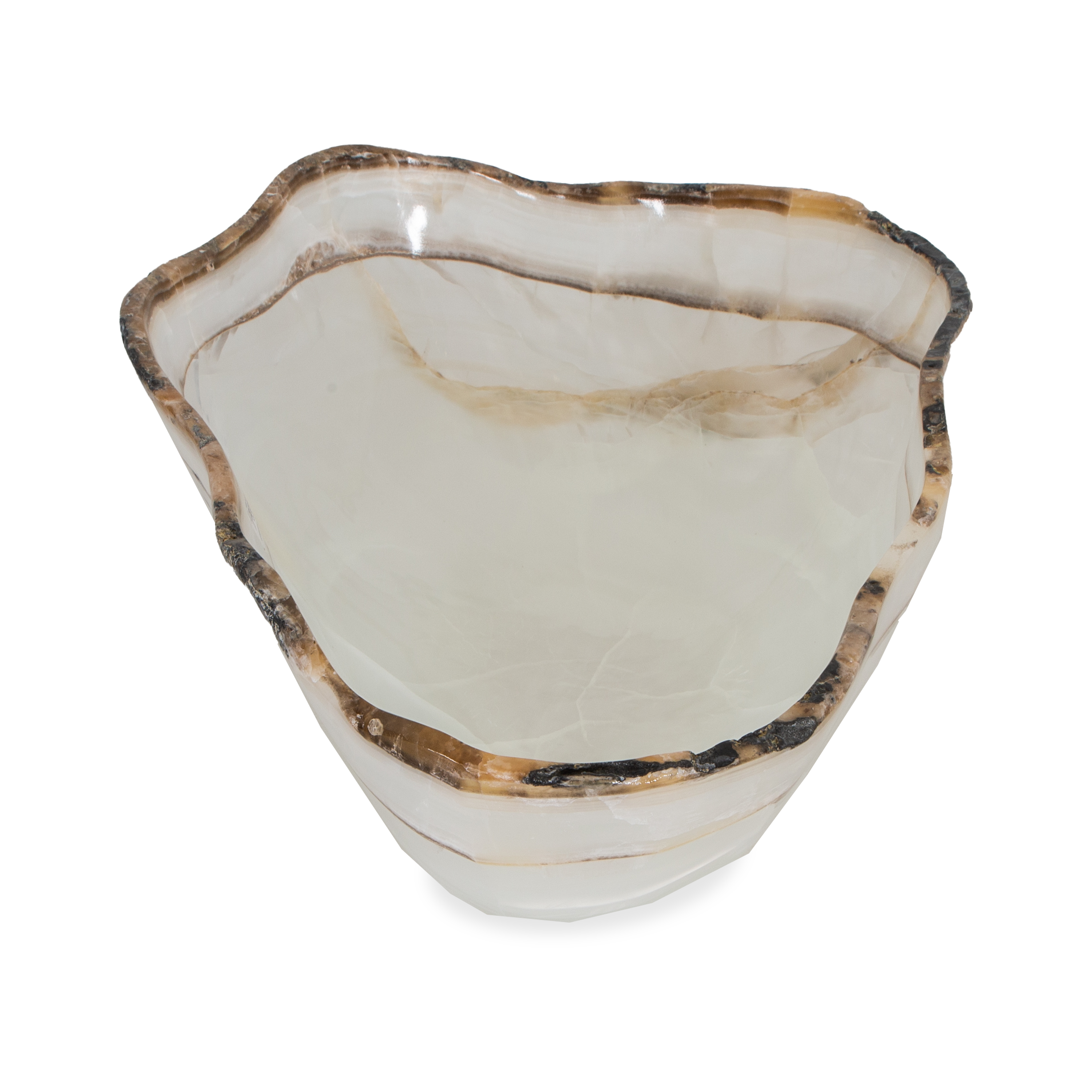 Handmade Freeform Onyx Bowl - Natural Stone Home Decor for Zen Meditation, Centerpiece, or Gift - Perfect for Living Room, Office, or Yoga Space