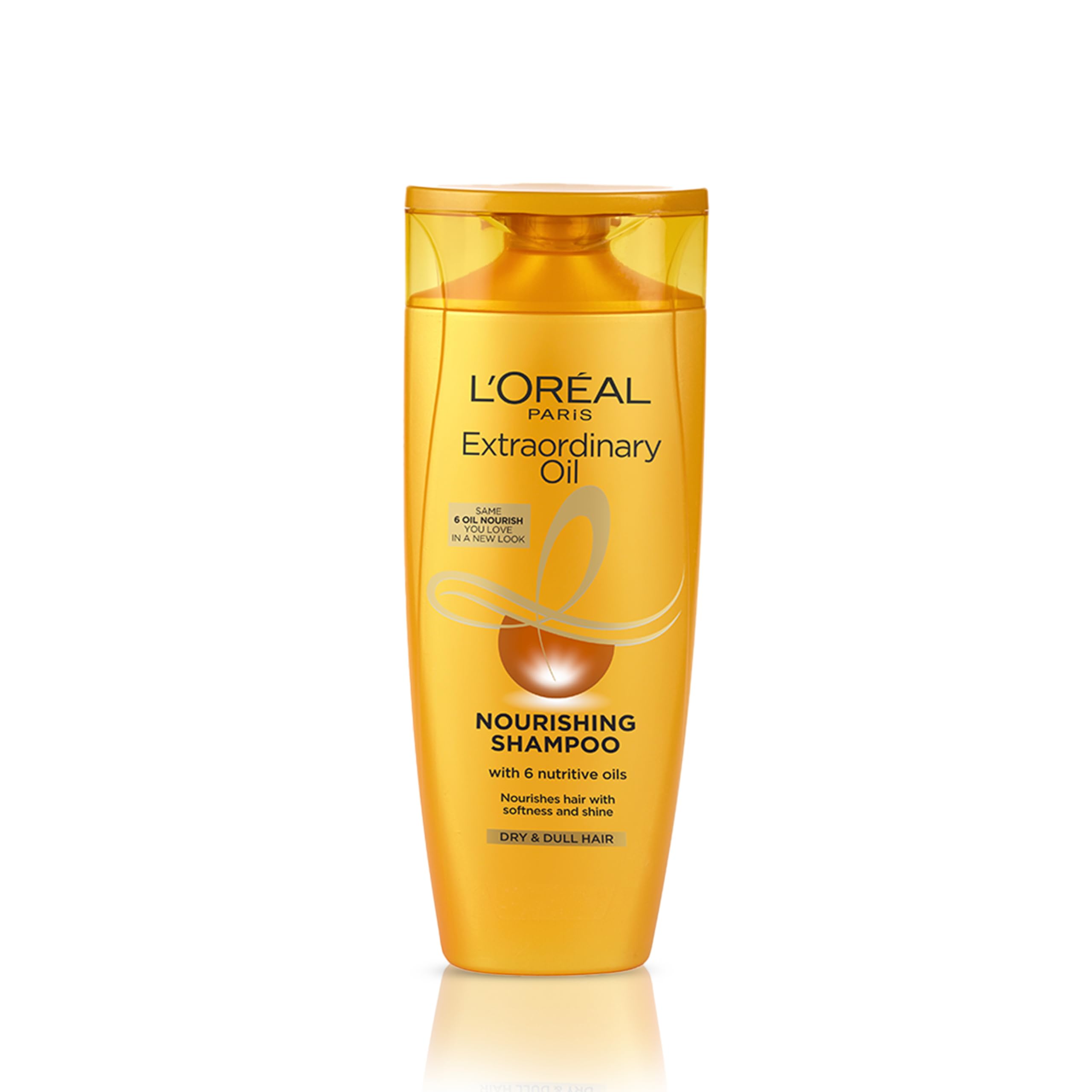 L'Oreal Paris Extraordinary Oil Nourishing Shampoo for Dry & Dull Hair - 6.08oz/180ml - Hydrating & Repairing Hair Care with Argan Oil - Perfect for Damaged Hair Treatment & Daily Moisturizing