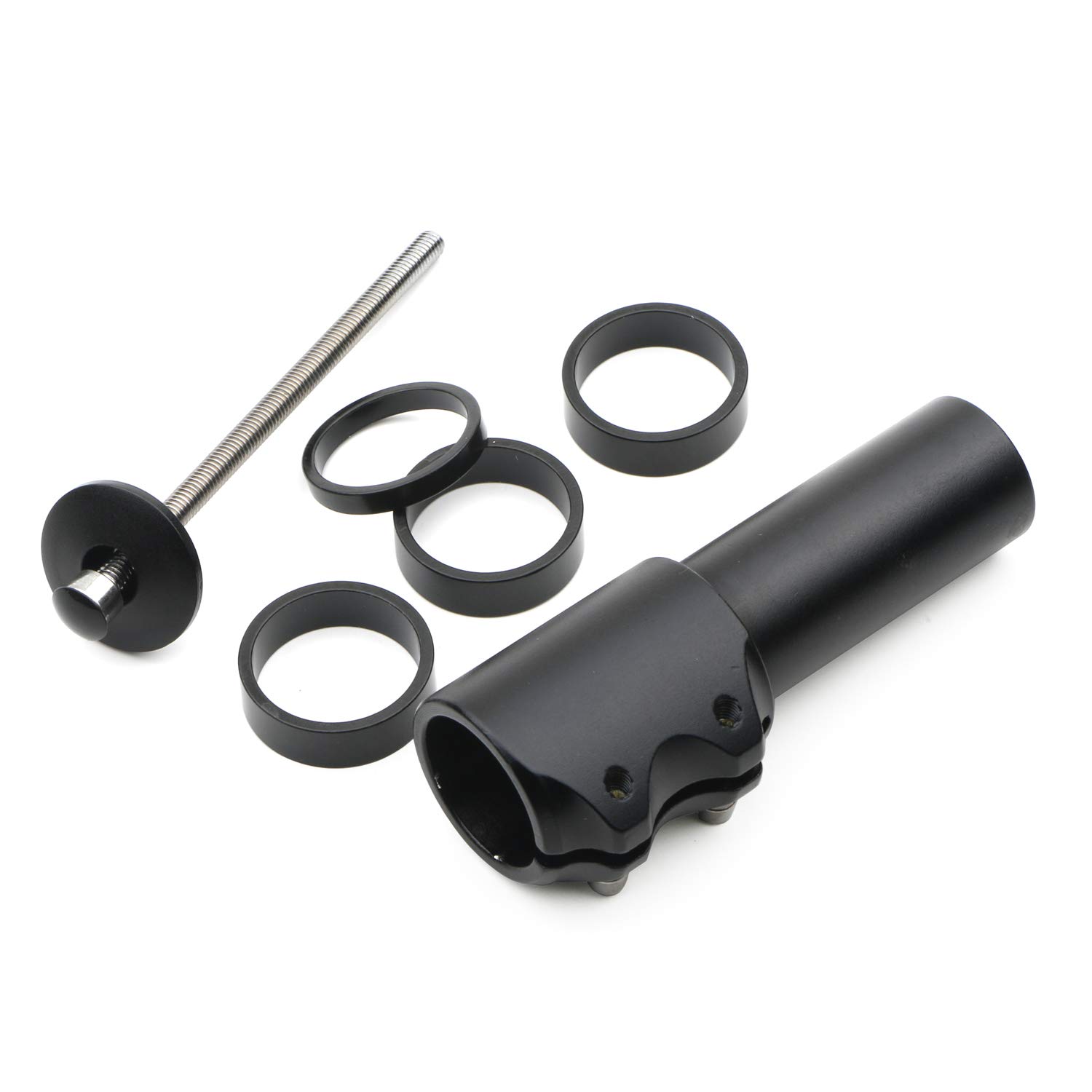 28.6mm Bike Stem Riser - Aluminum Alloy Bicycle Handlebar Extender for Mountain, Road, MTB & BMX Bikes | Perfect for Comfort Adjustment & Upright Riding Position