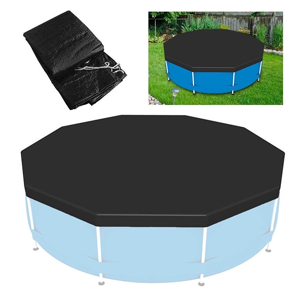 **Koncy 16ft Solar Pool Cover for Easy Set Frame Pools - Round Swimming Pool Cover (488cm/16ft) - Keeps Water Warm & Clean, Reduces Evaporation - Perfect for Backyard, Inflatable & Above Ground Pools**