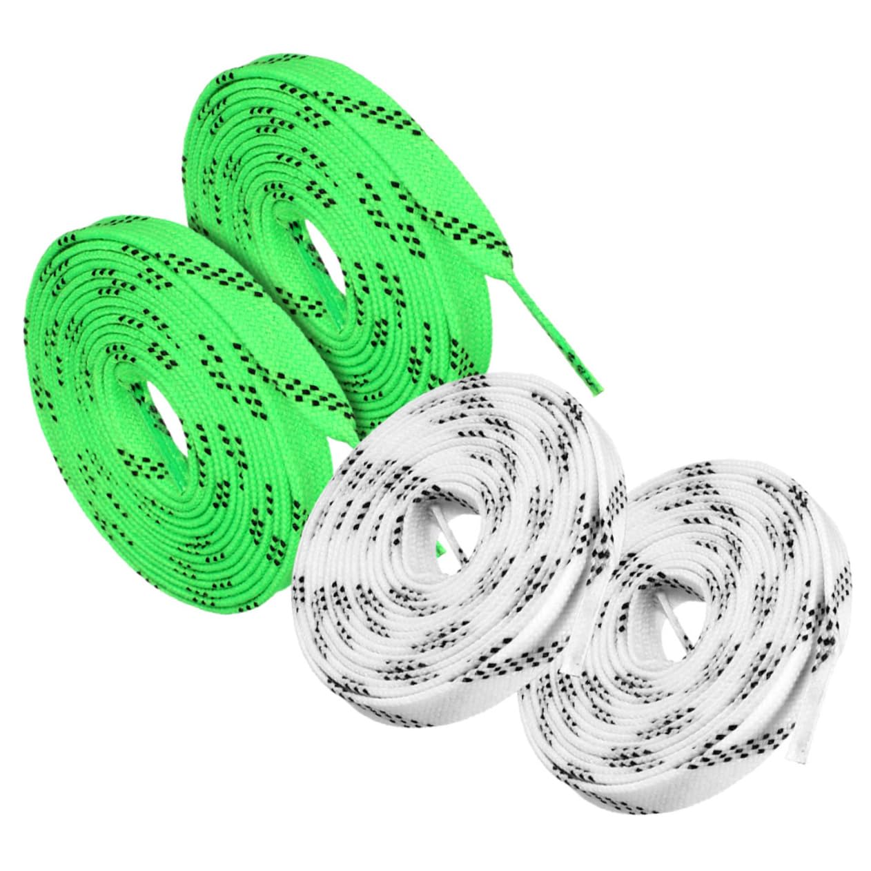 10 Pairs Sports Shoelaces - Durable Flat Laces for Ice Skates, Hockey Skates & Casual Shoes | Polyester Material for Long-Lasting Performance | Perfect for Figure Skating, Hockey Games & Everyday Wear