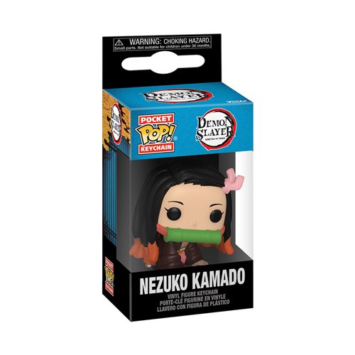 Demon Slayer Anime Nezuko Kamado Pocket Pop! Vinyl Keychain - Cute Collectible for Backpacks, Keys, and Gifts for Anime Fans