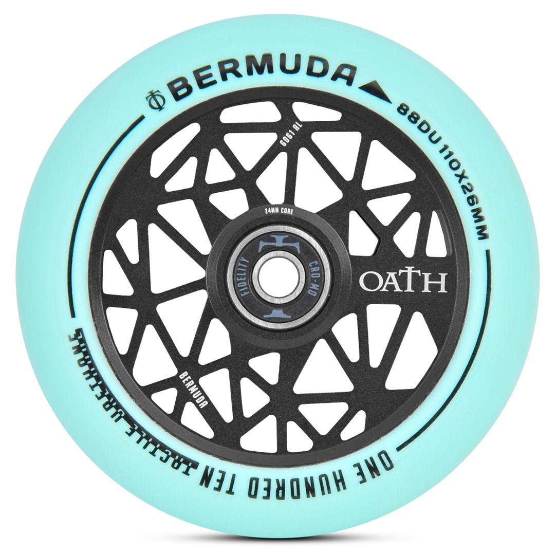 Oath Bermuda 120mm Skateboard Wheels - High Performance for Cruising, Longboarding & Street Skating