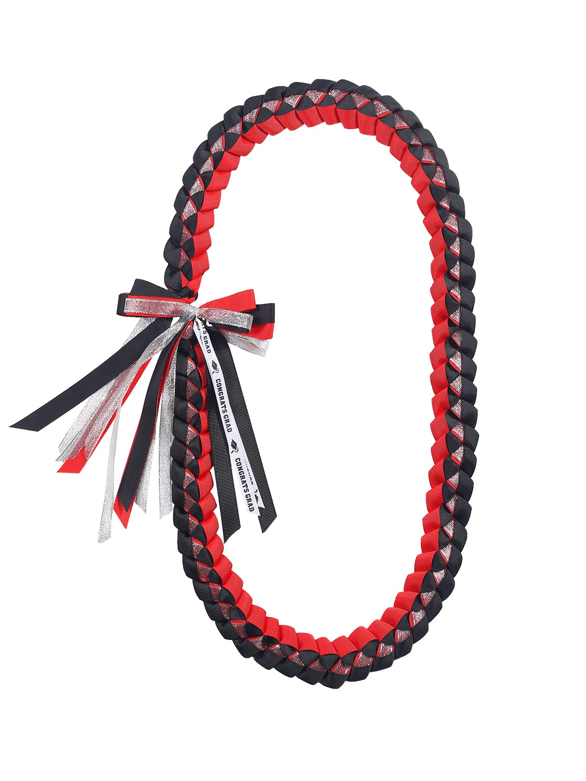 TFTAFAN Graduation Ribbon Lei Necklace - Class of 2025 Braided Graduation Leis for Women & Men - Perfect Graduation Gift & Party Accessories for High School, College Ceremonies & Celebrations