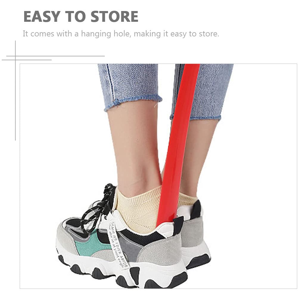 3-Pack Hanging Shoe Horns for Elderly - Durable Shoe Lift Assist Tool with Hook for Easy Storage - Home & Travel Shoe Accessories for Men & Women - Perfect for Seniors with Mobility Issues