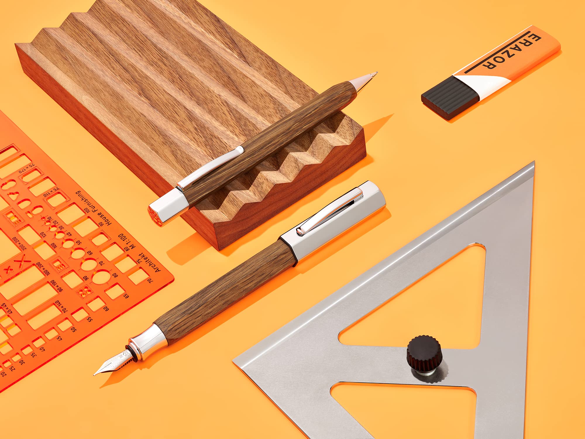 Faber-Castell 147582 EF Fountain Pen with Extra Fine Point - Premium Ondoro Wood Barrel for Smooth Writing - Ideal for Calligraphy, Note-Taking & Gift Giving