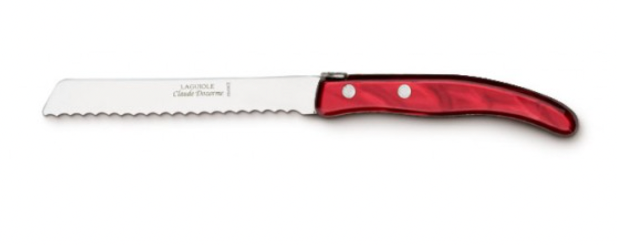 Claude Dozorme Premium Stainless Steel Bread Knife - Sharp Serrated Blade for Slicing Bread, Cake & Pastries - Perfect for Home Baking & Professional Kitchens