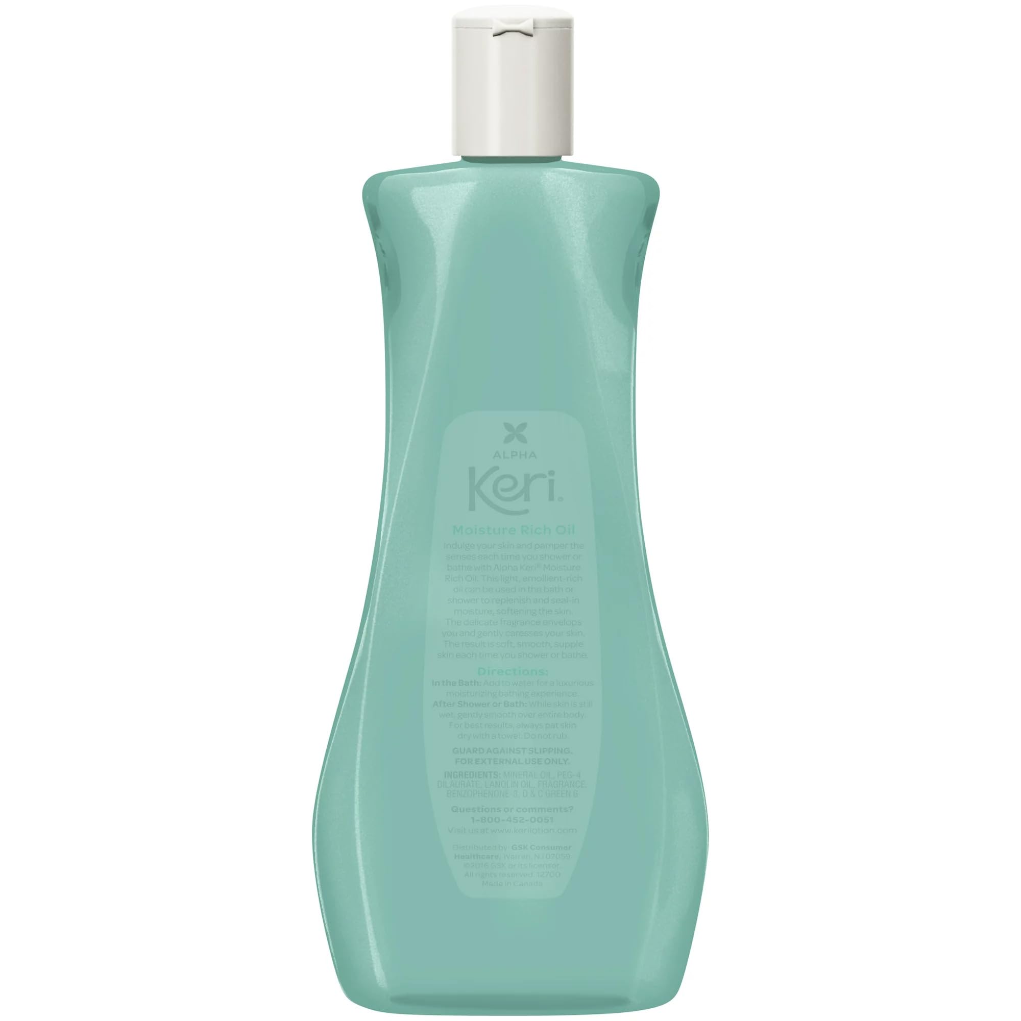 Alpha Keri Shower & Bath Moisture Rich Oil - 16 oz (Pack of 11) | Hydrating Body Oil for Dry Skin | Perfect for Post-Shower Moisturizing & Relaxing Bath Time
