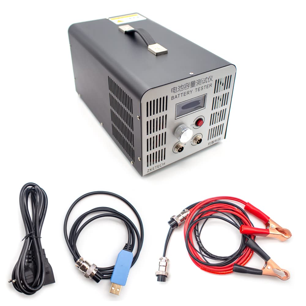 110V Lead-Acid Lithium Battery Capacity Tester - 12V to 72V 5A-10A Discharge Tester for Electric Bicycle, Motorcycle, Scooter & Golf Cart Batteries (EBD-B10H) - Perfect for Battery Maintenance & Performance Testing