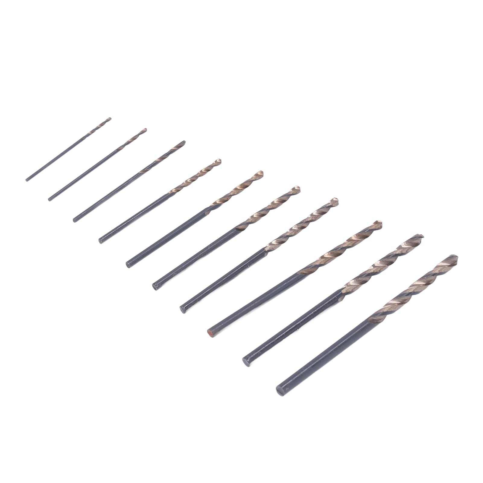 10Pcs HSS Mini Twist Drill Bit Set (0.8-3.0mm) - Hardened High-Speed Steel Metal Drilling Bits for Electric Grinder, Beeswax & DIY Projects - Perfect for Jewelry Making, Metalworking & Crafting