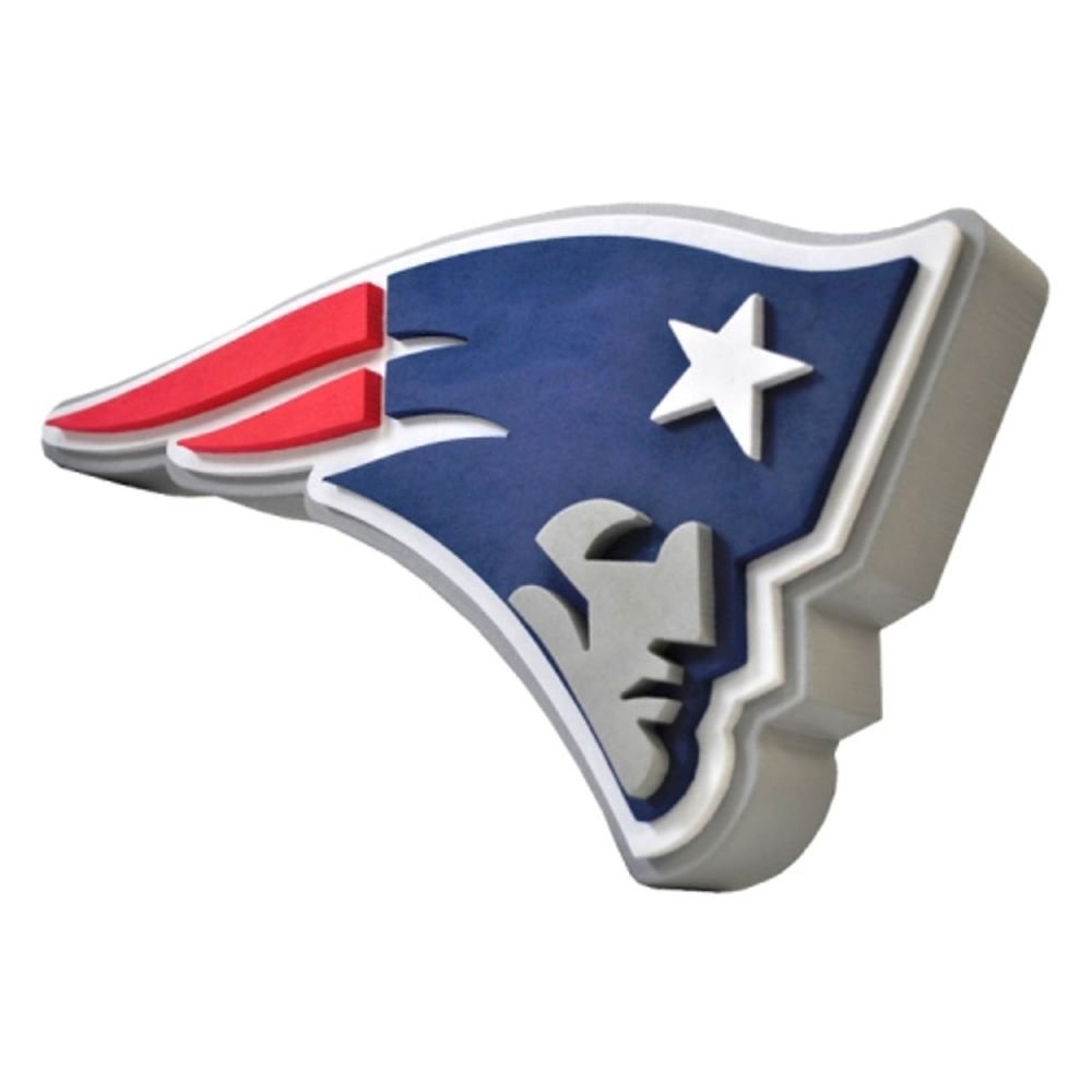 New England Patriots NFL 3D Foam Logo Sign with Adjustable Strap - Perfect for Game Day Decor, Man Cave, Sports Room & Tailgating Party Accessories